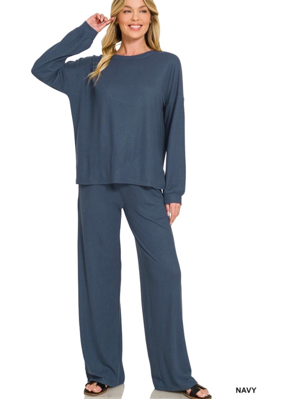 SOFT HACCI PULLOVER & PANTS SET